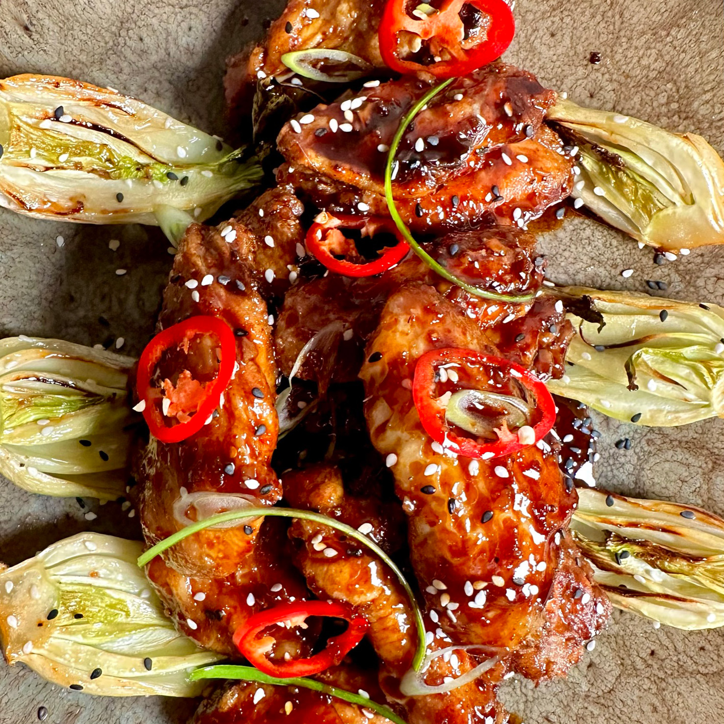 https://www.smokeandsear.world/wp-content/uploads/2022/12/Ninja-Woodfire-Asian-Style-Sweet-and-Sticky-Chicken-Wings-with-Air-Fried-Pak-Choi-Photo-15.jpg