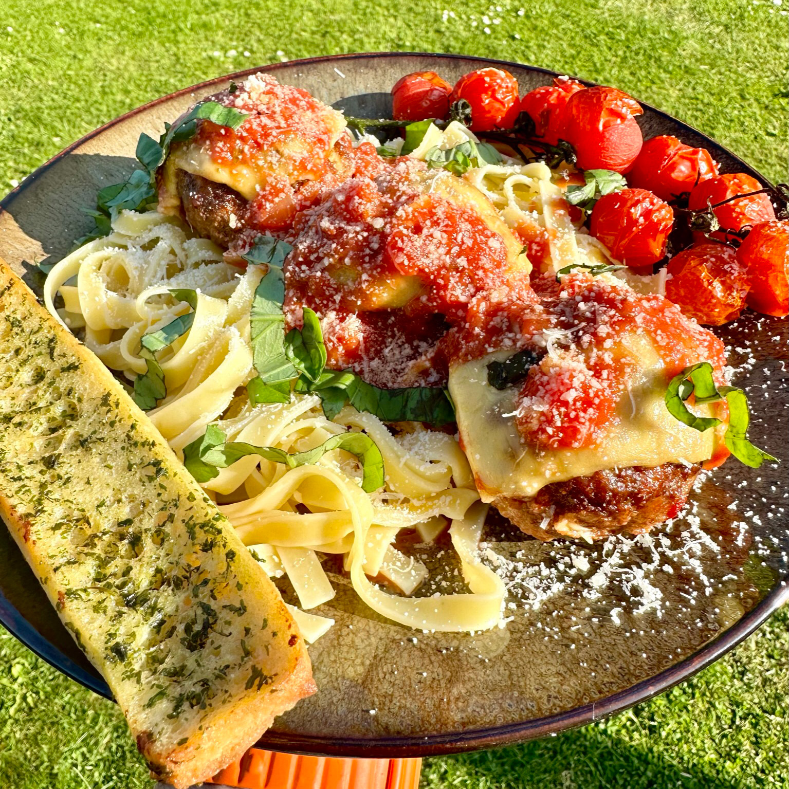 Smoky Cheesy Meatballs on the Ninja Woodfire