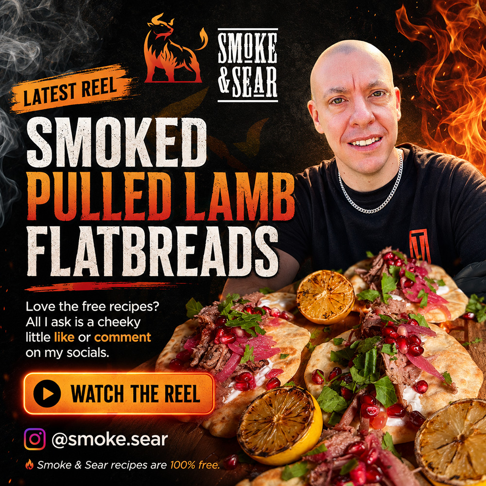Smoked Pulled Lamb Flatbreads - Smoke and Sear latest reel