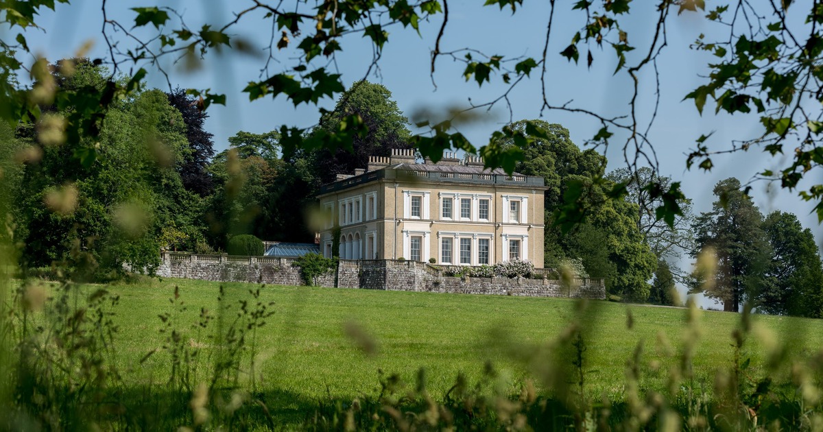 Promotional view of Escot House and its grounds, venue for The Great Feast Devon 2027.